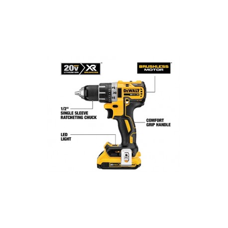 Taladro sin escobillas Dewalt DCD791D2