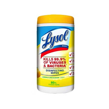 Toallas Desinfectantes Lysol 80 Piezas  (Solicitar Cotización)