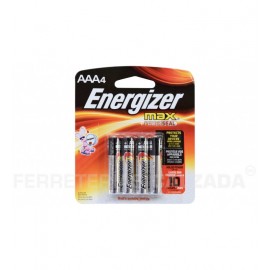 Pila Alcalina AAA Energizer Paquete de 4