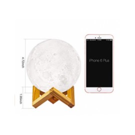 Lámpara DTOETKD Moon lamp Blanco