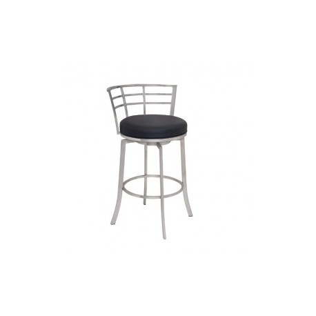 Taburete de bar Armen Living LCVI30BABLK Negro