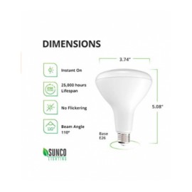 Focos Led Sunco Lighting SCBR3011W3K Luz Cálida