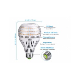 Focos Led Sansi C21BB-WE26-22W-30-80-0 Luz Cálida