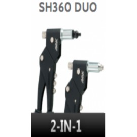 SH360 Duo: Remache y tuerca de remache 2 en 1 con cabezal giratorio (métrico)