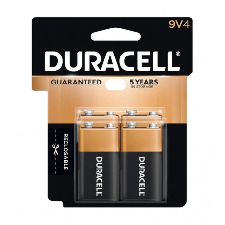 Batería 9V, Alcalina, Serie CopperTop, Duracell