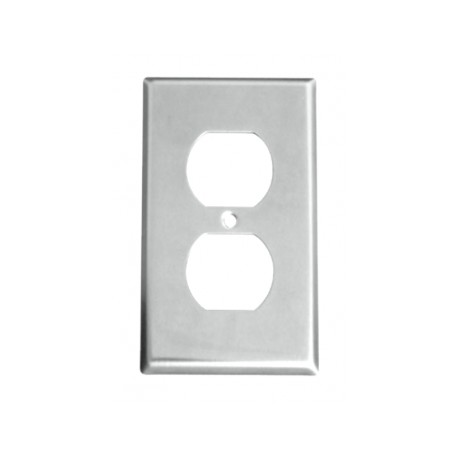 Placa Para Contacto Duplex Acero Inoxidable 270V