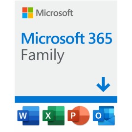 Microsoft 365 Family, Licencia 1 Año, 6 Usuarios -Pc - Mac - Dispositivos Móviles