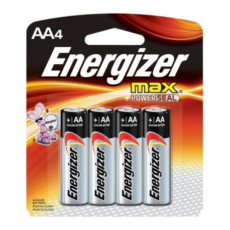 Pila Alcalina AA Energizer Paquete de 4