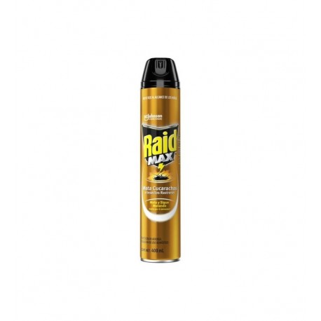 Insecticida En Aerosol 400Ml  Raid Max Dorado