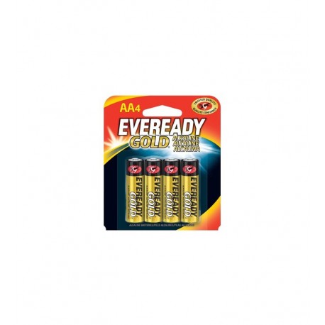 Pila Alcalina AA4 Eveready Gold Blister 4 Unidades