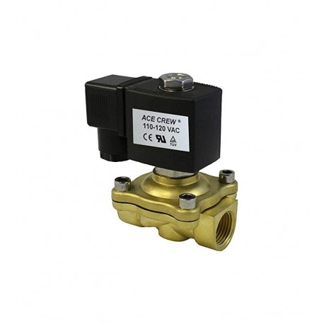 Válvula Solenoide Usos Generales, Normalmente Abierta 1/2" Npt 110 Vac, 2 Vias