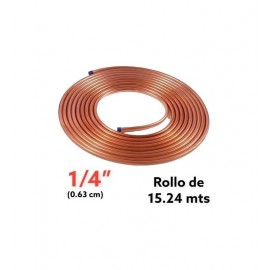 Tuberia De Cobre Flexible Bohn Rollo De 1/4"X15.2 M